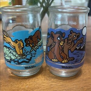 Welch's Lion King Collectible Glasses